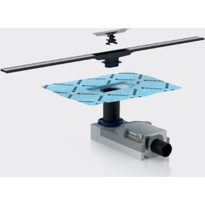 Geberit Lattiakaivon kouru Cleanline 900mm musta/rst CL20
