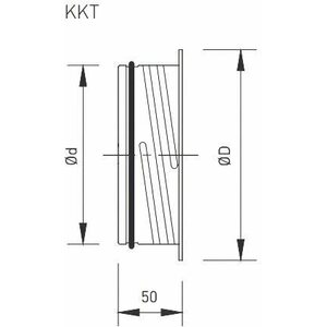 Kiinnityskehys KKT 100mm