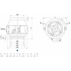 Systemair Kanavapuhallin Prio 500 EC 400V 3-vaihe