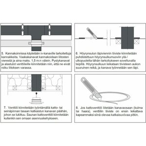 Uponor Muovikanava 100mm 3m ilmanvaihtoputki