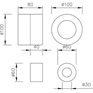 Mobair Äänenvaimennin 100mm kanavaan 2kpl