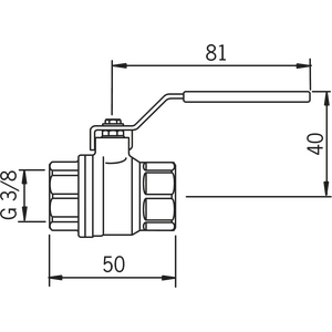 Oras Palloventtiili DN10 PN25 3/8" Oras 400010