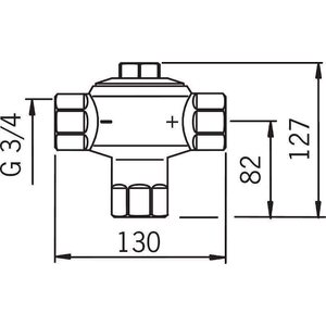 Oras Sekoitusventtiili 3/4" +57C