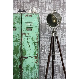 Tapetit.fi Vintage Rules- kaupunki tapetti ruskea