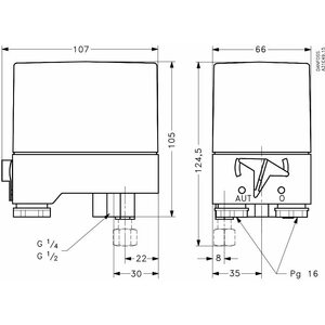 Danfoss Painekytkin Danfoss CS12 31E0235 4-12bar