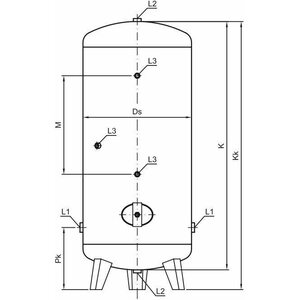 Pumppu Lohja Painevesisäiliö RST 100L/6bar