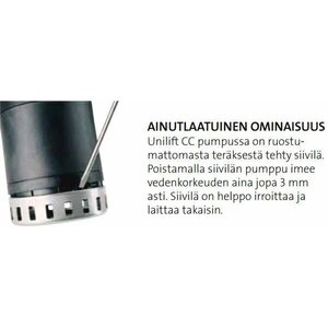 Grundfos Tyhjennyspumppu Unilift CC7A-1 vipalla