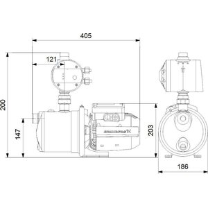 Grundfos Vesiautomaatti JP 4-47 PM1 1-vaiheinen