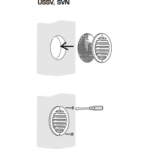 FläktWoods Ulkosäleikkö US-SV 100 - 125mm