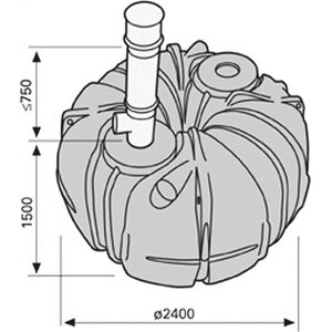 Uponor Lokasäiliö 5,3 m³ umpisäiliö