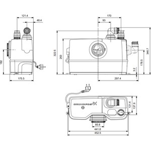 Grundfos WC-pumppaamo Sololift2 WC-1