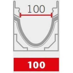 Aco Nordic Linjakuivatuskourun ritilä valurauta V100 C-LK 0,5m C250
