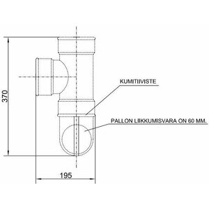 Pipelife Pallopadotusventtiili 110mm