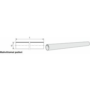 Viemäriputki muhviton 75x4000mm