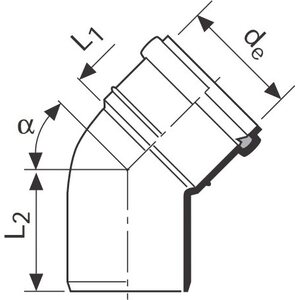 Kulmayhde HTP 160mm 15°