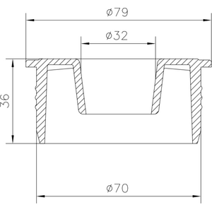 Merika Viemäritiiviste 75x32mm HK-tiiviste 1010