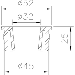 Merika Viemäritiiviste 50x32mm HK-tiiviste 1001