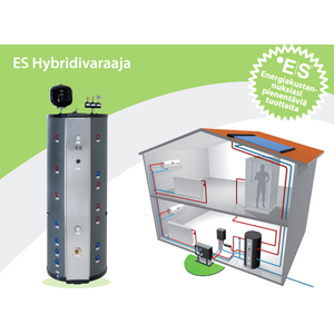 Energy Save Lämminvesivaraaja MWT 500L 3kW hybridi