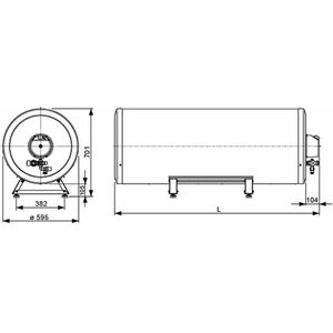 Haato Lämminvesivaraaja HM-150 sauna 2/3KW 1/3-V