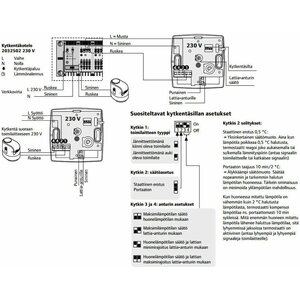 WehoFloor Termostaatti 230V lattia-anturilla