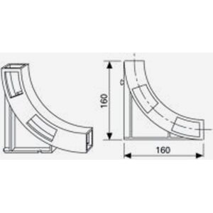 Uponor Taivutuskulma 25/28mm suojaputkelle