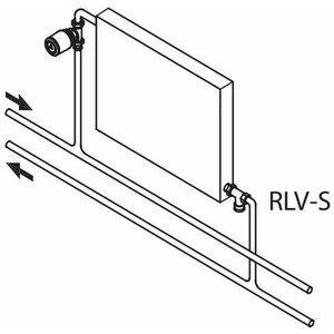 Danfoss Paluuventtiili kulma 1/2" RLV-S