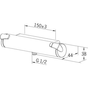 Oras Suihkuhana Optima 7160 termostaatilla G1/2"