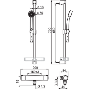 Oras Suihkusetti Nova & Apollo 7495