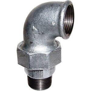 Kartiokulmaliitin musta SK/UK 90 astetta 1 1/4"