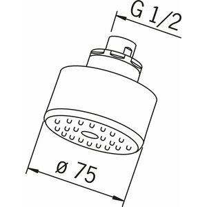 Oras Suihkusiivilä Oras 232110 L=80mm 1/2