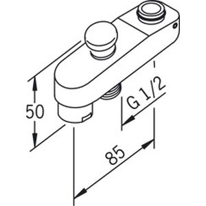 Oras Vaihdinjuoksuputki Oras 221210 L=85mm
