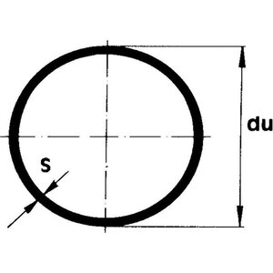 Teräsputki hitsattu 1" 33.7x4.0 S195T kierteitettävä, raskas