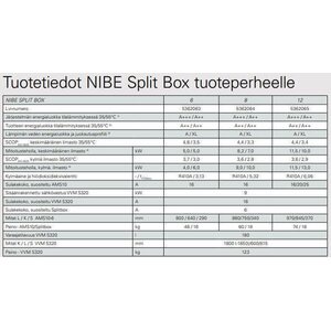 Nibe Ilma-vesilämpöpumppu Split Box 8 S