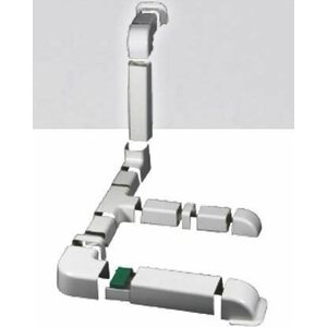 Artiplastic Kulma asennuskanavaan 80x60mm ruskea