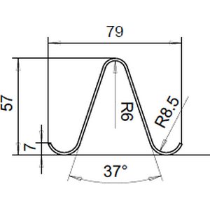 Vesivek Profiililumieste LP3 3m lukkosaumakatolle 25/38mm