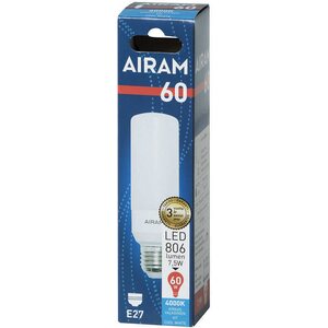 Airam Led lamppu Tubular OP TUB37 7W/840 E27 BX 4000K