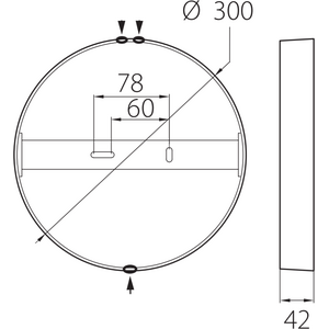Airam Yleisvalaisin Airam Ronda II 300mm led 21W 830