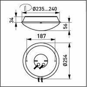 Ensto Yleisvalaisin Ensto AVR254 LED 8W 3000K