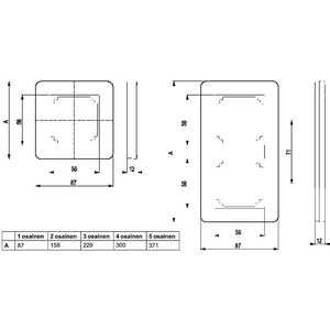 Schneider Electric Peitelevy Exxact Primo 5-osainen