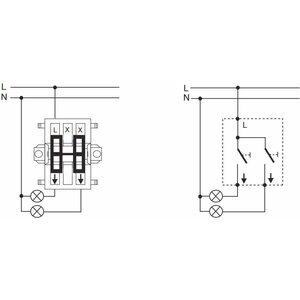 ABB Kytkin Jussi 5/16AX/250V/IP21 PPJ 2X valkoinen