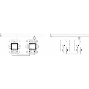 ABB Kytkin Jussi 6/16AX/250V/IP21 PPJ 2X valkoinen