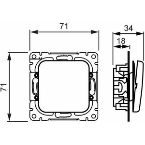 ABB Kytkin Jussi 1/16AX/250V/IP21 UKJ 0X valkoinen