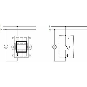 ABB Kytkin Jussi 1/16AX/250V/IP21 UKJ 0X valkoinen