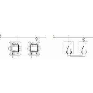 ABB Kytkin Jussi 6/16AX/250V/IP21 UKJ 1N MV valkoinen