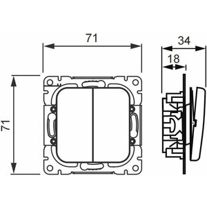 ABB Kytkin Jussi 5/16AX/250V/IP21 UKJ 0X valkoinen