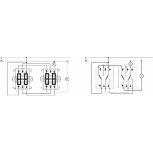 ABB Kytkin Jussi 6+6/16AX/250V/IP21 UKJ 0X valkoinen
