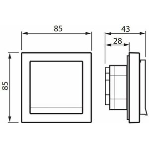 ABB Pistorasia Impressivo 1S/16A/IP44 UPJ HL valkoinen