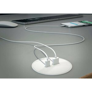 Schneider Electric Pistorasiapaneeli Unica System+ xs USB A/C valk