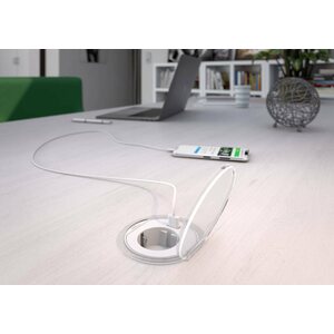 Schneider Electric Pistorasiapaneeli Unica systm+ pöytäyksikkö xs Schuko+USBA