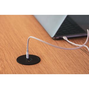 Schneider Electric Pistorasiapaneeli Unica System+ xs schuko +USB A/C antr